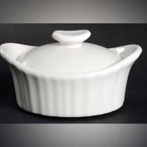CorningWare French White Stoneware Individual Casserole Dish 7.7 Oz
